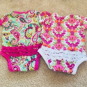 3 onesies 3-6 months Vera Bradley